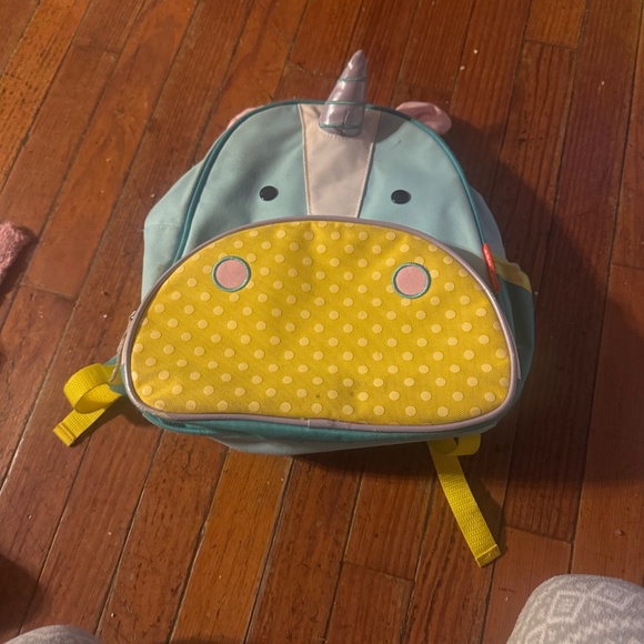 Skip hop Unicorn Kids Backpack - Blue and Yellow - Picture 5 of 7
